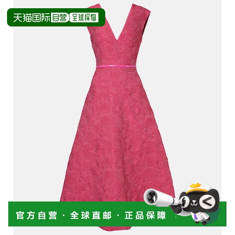 1h可退 香港直邮MaxMara 麦斯玛拉 女士 Valdese 束带中长连衣裙