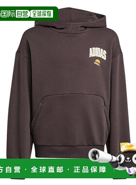 香港直邮ADIDAS 男童卫衣 JL9181MARRONE CO 深棕色 FELPA BAMBIN