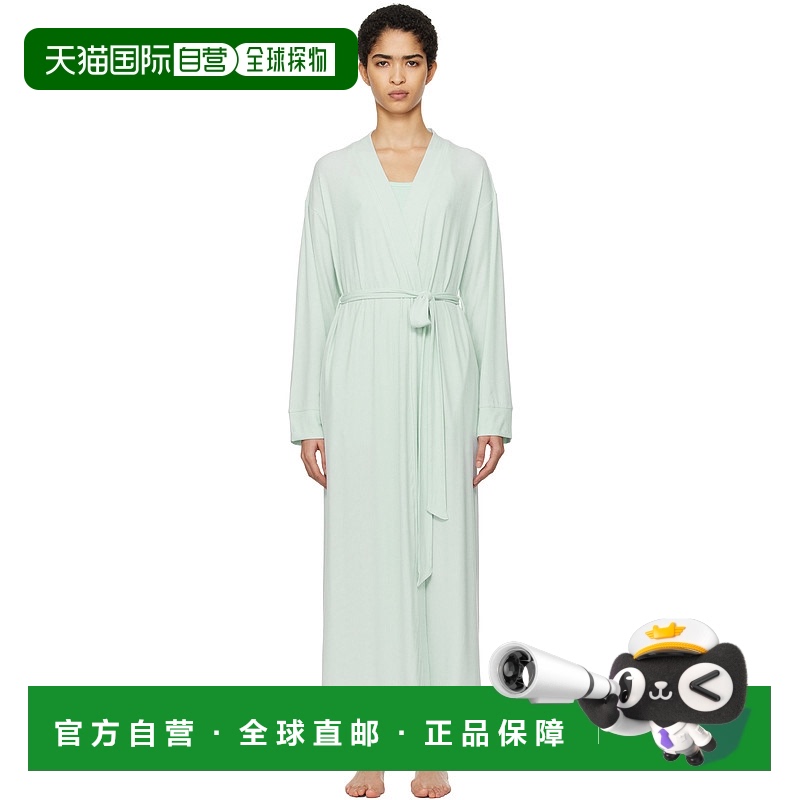 1h可退 香港直邮潮奢 SKIMS 女士 蓝色 Soft Lounge Long 浴袍 RB