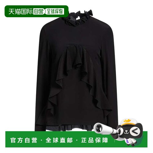 香港直邮Givenchy 纪梵希 女士 真丝上衣 black黑色 舒适时尚