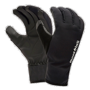 日潮跑腿Montbell蒙贝欧女款手套Windstopper骑行户外BK M1130609