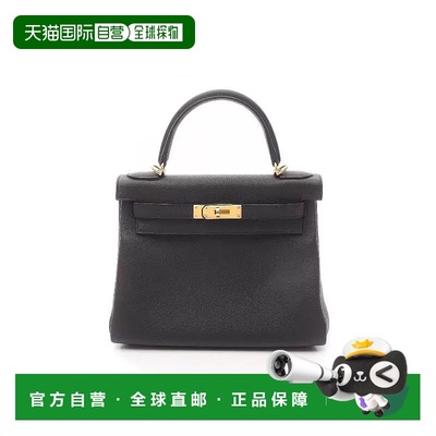 1h可退 日本直邮中古Hermes爱马仕女包S级99新Kelly28凯利28牛皮