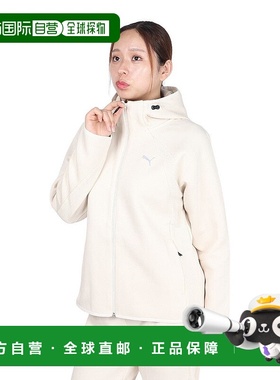 日本直邮PUMA 女士 EvoStripe 全拉链连帽卫衣 690987 87 OWHT 白