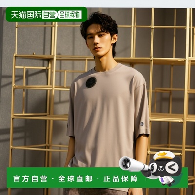 1h可退 日本直邮DISCUS男女同款USA棉混纺刺绣徽标半袖T恤大廓形