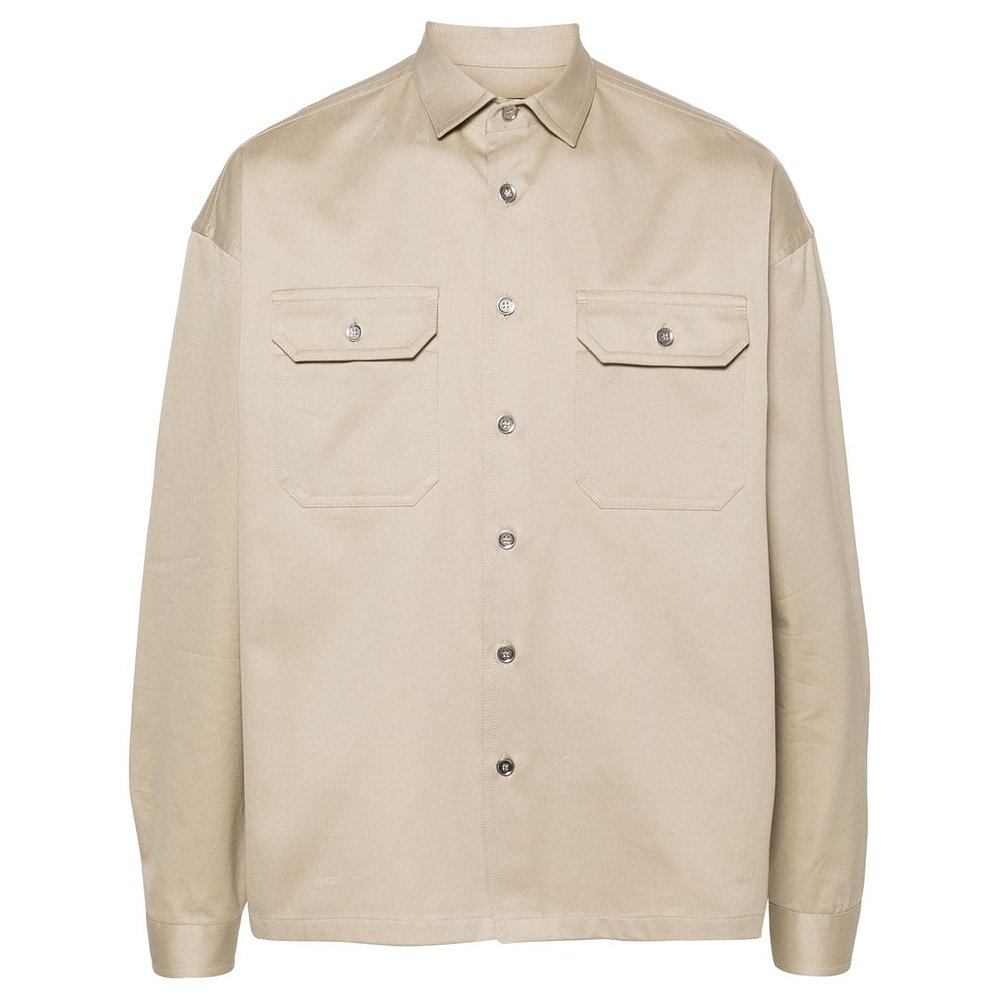 PRADA 男士衬衫 SC735SOOO1UPXF0065-0 SS2025 浅棕色