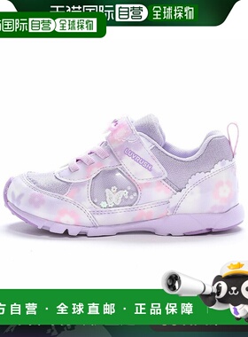 日潮跑腿Moonstar月星 女宝轻机能鞋运动鞋 紫色 12297919童鞋