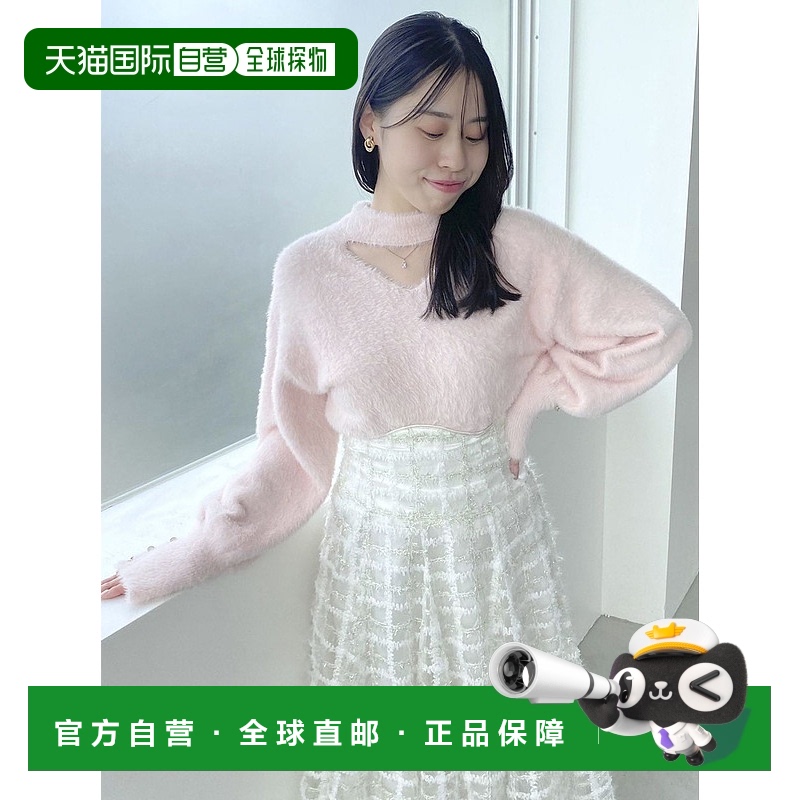 日本直邮dazzlin 女士双穿雪花感迷你上衣 022452600201