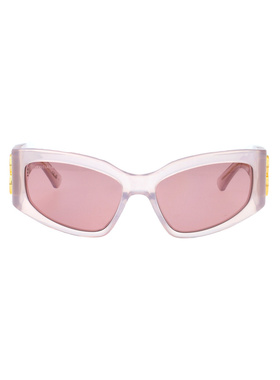 BALENCIAGA 女士眼镜 BB0321S012 SS2025 紫色 全框太阳镜