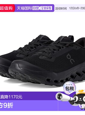 1h可退 香港直邮On 女士 Cloudsurfer 2 登山跑鞋 black黑色 舒适