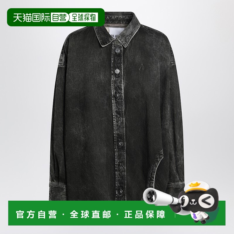 香港直邮The Attico 女士 黑色水洗牛仔布衬衫 260WCB0006CCC129W