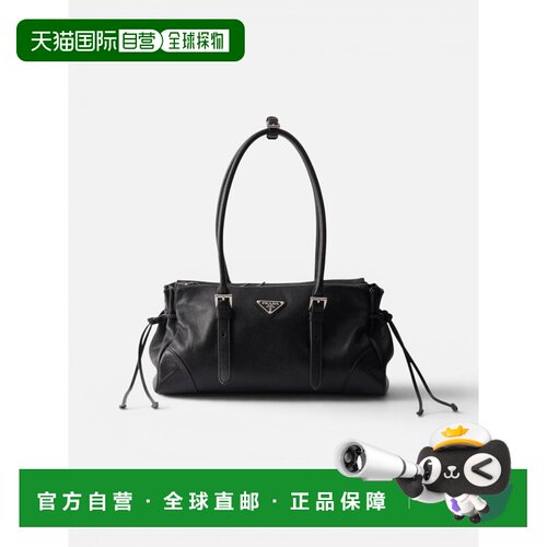 香港直邮PRADA 女士手提包 1BG6282HF2F0002F0002 AW2026 黑色