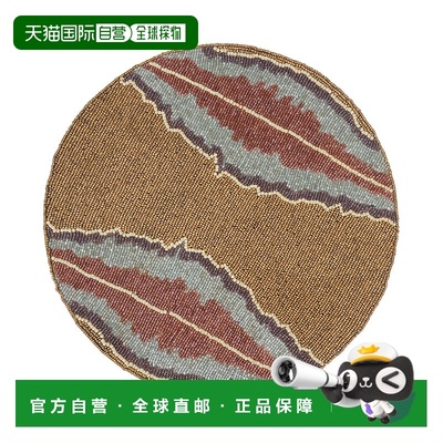 自营tiramisuBrown Lagon Beaded Placemat - brown 美国奥莱直发