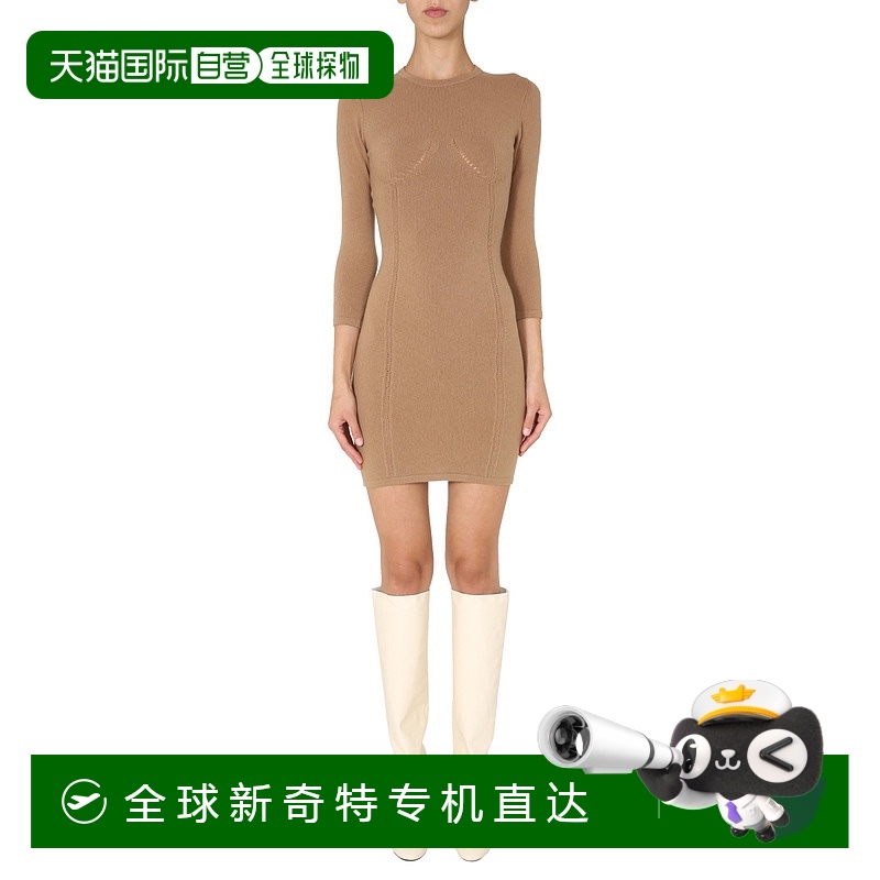 1h可退 香港直邮DSQUARED2 女士连衣裙 S72CV0141 AW2020 浅棕色