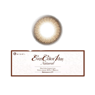 日本直邮EverColor Natural MoistureUV日抛美瞳彩色隐形眼正品