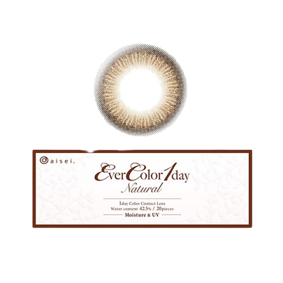 日本直邮EverColor Natural MoistureUV日抛美瞳彩色隐形眼正品