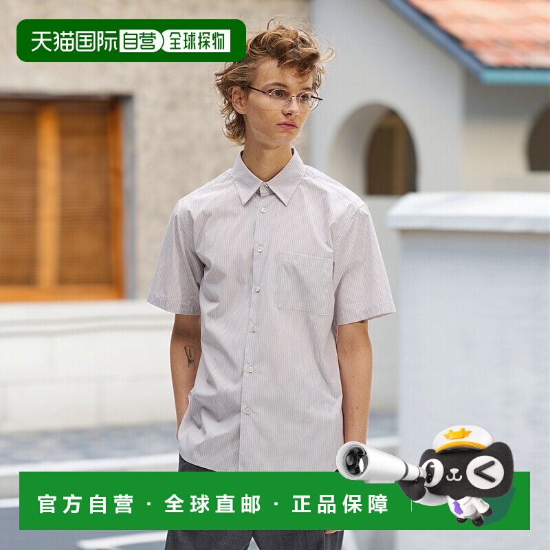 1h可退 日本直邮SOPHNET. 男女同款 条纹短袖衬衫 SOPH250011纯棉