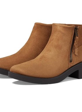 美国直邮BZees女士时装靴圆头拉链潮流时尚透气百搭稳定支撑女鞋