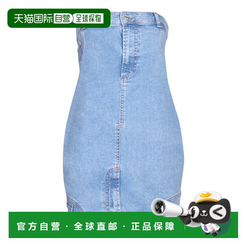 香港直邮MOSCHINO 女士连衣裙 J040782381295 AW2023 蓝色 Denim