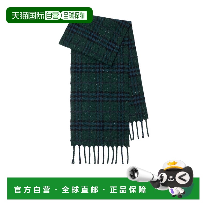 1h可退 香港直邮burberry 女士 围巾披肩博柏利羊绒羊毛格纹配饰