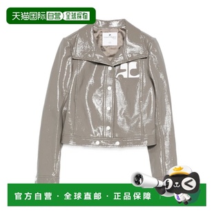 乙烯基翻領紐帶夾克 女士 223CBL005VY 香港直邮Courreges 1h可退