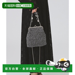 1h可退 日本直邮Casselini 女装 闪耀针织 口金包 2WAY手提肩背