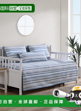 自营 Nautica Jettison 沙发床被子和枕套套装 - 灰色 美国奥莱直