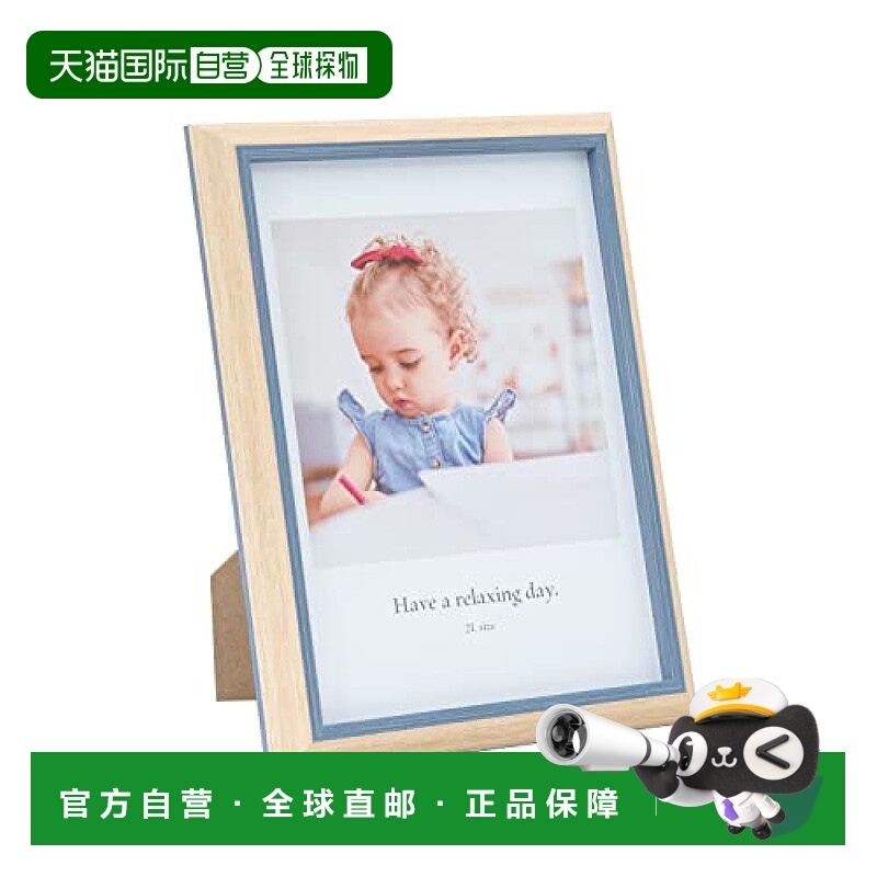 【日本直邮】Fujicolor富士胶片简洁台式相框2L 蓝色 2402K