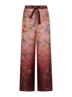 GUCCI 女士休闲裤 837980Z7AUH5057 AW2025 粉红色 印花休闲裤