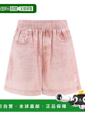 1h可退 香港直邮Diesel 迪赛 女士 徽标短裤 A084320PEAP牛仔裤