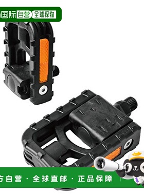 【日本直邮】GORIX 自行车折叠平脚踏带反光板带收纳 VP-F55 (黑)