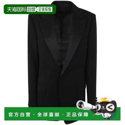 1h可退 香港直邮Lanvin 朗雯 男士 黑色羊毛西装外套 RMJA0028571