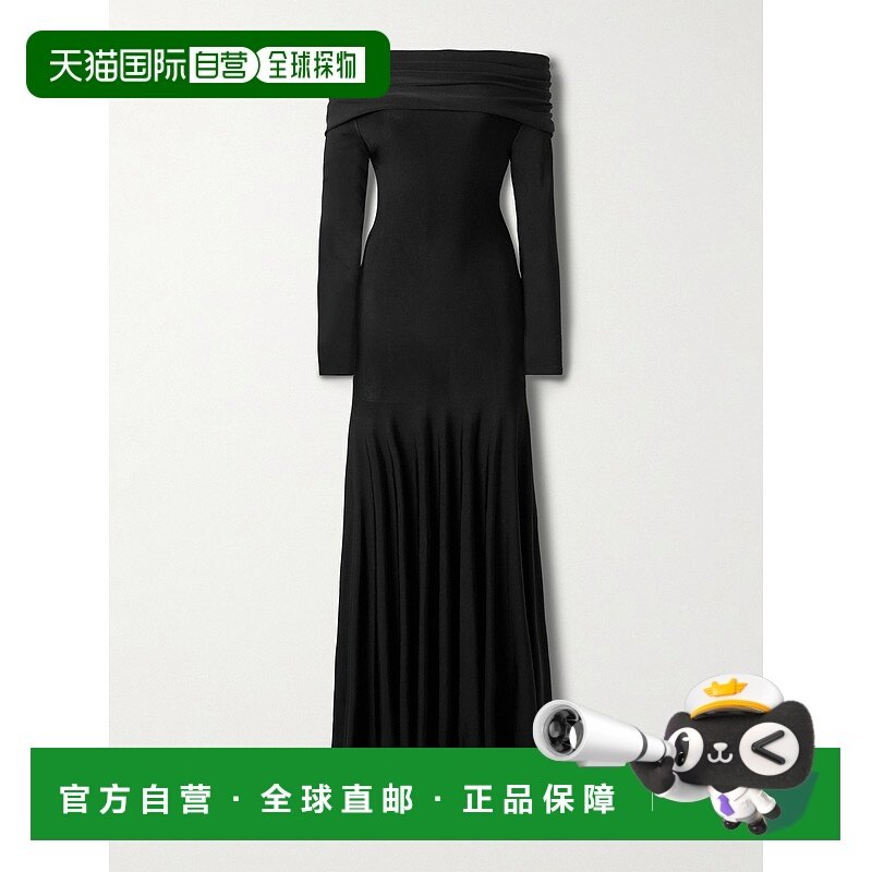 1h可退 香港直邮KHAITE 女士 Genesis 露肩针织长款连衣裙 180164