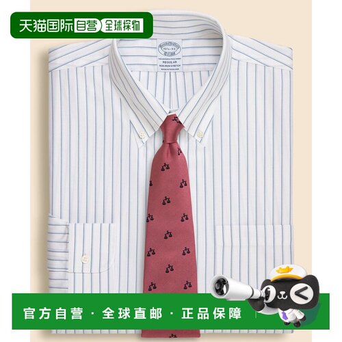 日本直邮BROOKS BROTHERS 男士 全棉弹力人字纹双条支付后1h可退