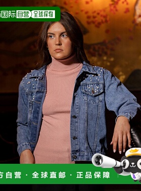 自营 BeReal 缀饰 Mae 牛仔夹克 - 蓝色 美国奥莱直发