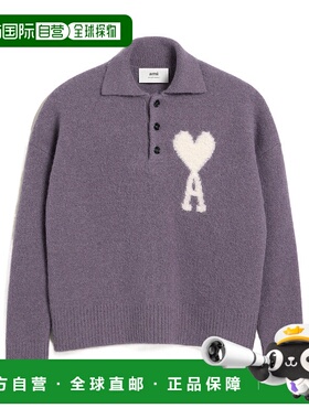 香港直邮Ami Paris 长袖POLO针织衫 UPL325.KN0032羊毛