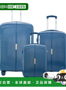 自营IZOD Mateo旅行三件套行李箱-耐用的ABS硬壳，带360°车轮和-