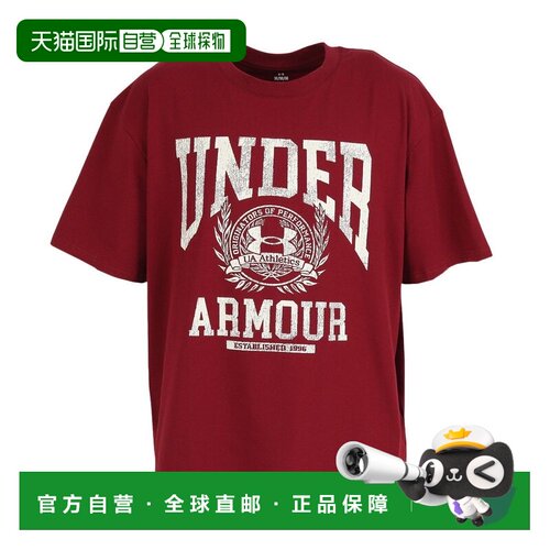 日本直邮Under Armour/安德玛 短袖宽松印花T恤 男女同款 6015352