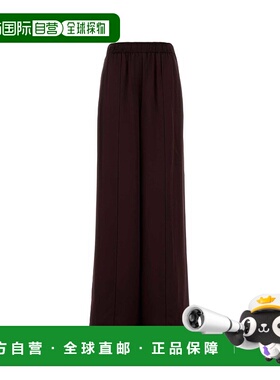 香港直邮TORY BURCH 女士休闲裤 176406600 SS2026 酒红色 Tory B