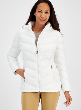 美国直邮Charter Club 女士可打包连帽羽绒服 专为Macy s设计