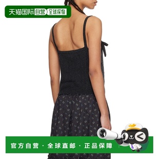 香港直邮Ganni K2417百搭舒适减龄流行穿搭高级感 麻花纹针织吊带