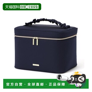 自营 Francfranc 褶边把手箱型化妆包 L