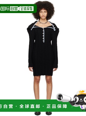 1h可退 香港直邮潮奢 Y PROJECT 女士 黑色 Ruffle Necklace 连衣