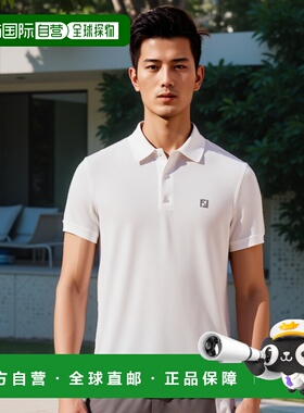 香港直邮FENDI 男士T恤 FY0985AUA5F0QA0 SS2025 白色 珠地布 Pol