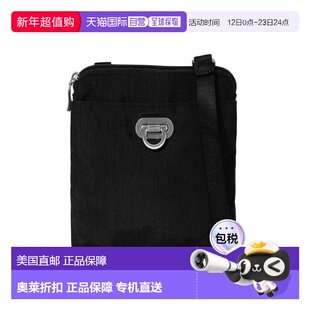 自营baggallini Coastal Flip Lock Mini Crossbody - black 美国