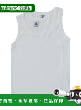 欧洲直邮Petit Bateau 小帆船 男孩 NATHAN 吊带T恤 白色