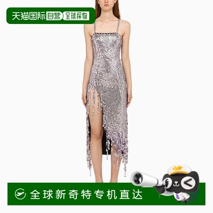 紫色 自营 薰衣草不对称水钻连衣裙 the 美国奥 atticoAttico女式