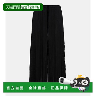 1h可退 香港直邮潮奢 toteme 女士 泡泡纱长款半身裙 black黑色