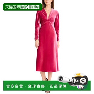自营Maggy London Midi Dress - red 美国奥莱直发