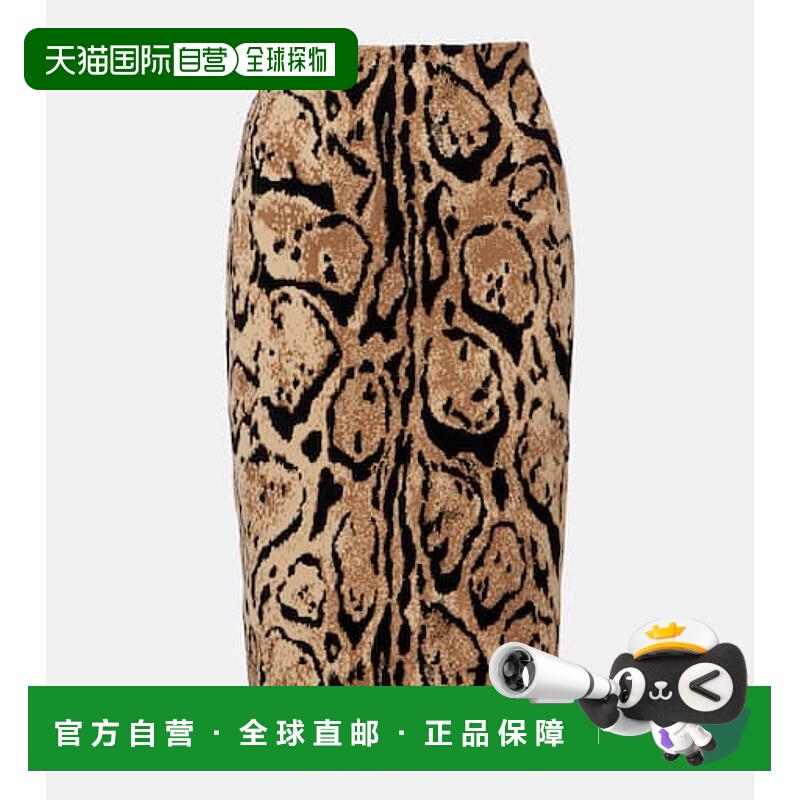 香港直邮Stella Mccartney 斯特拉 麦卡特尼 女士 提花铅笔半身裙