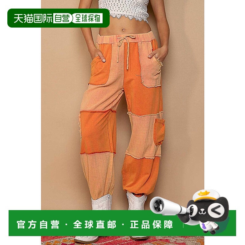 自营pol橙色-橙色口袋慢跑鞋补丁 美国奥莱直发